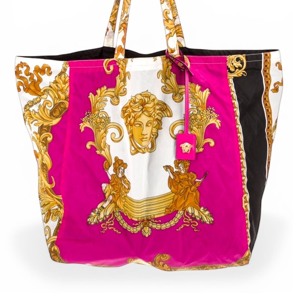 Versace Medusa Renaissance Nylon Tote EUC - Picture 5 of 5